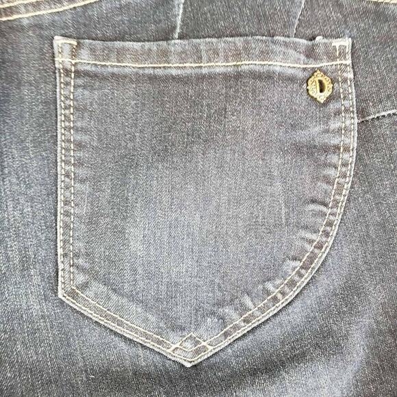 Democracy Jeans Women's Size 16 Blue Dark Wash Skinny Leg High Rise 5-Pocket - Picture 7 of 10